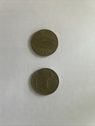 Old irish 20p horse - coin, 1986