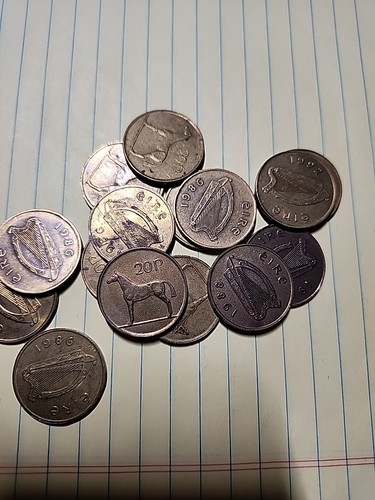 Old irish coin - old,