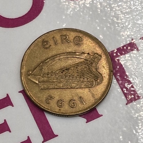 1992 irish twenty pence - twenty, coin