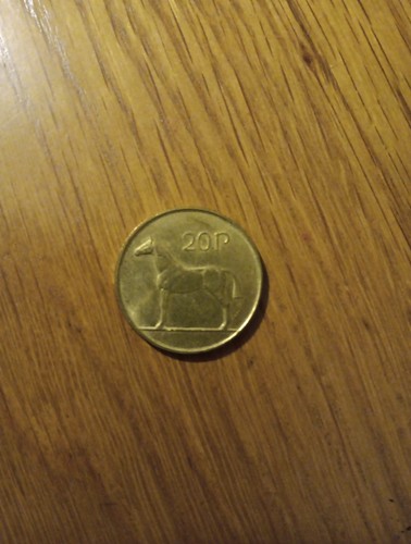 Irish 20p 1988 coin - irish,