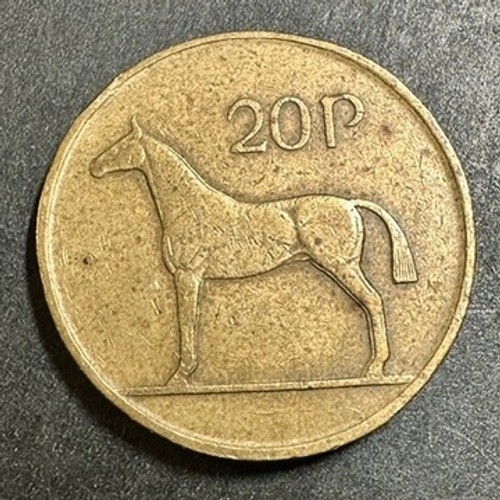 1986 ireland pence coin - #07,